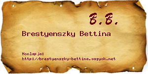 Brestyenszky Bettina névjegykártya