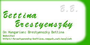 bettina brestyenszky business card